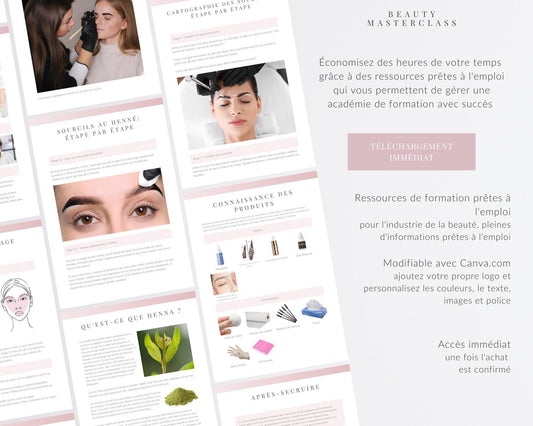 French Henna Brow Editable Training Manual