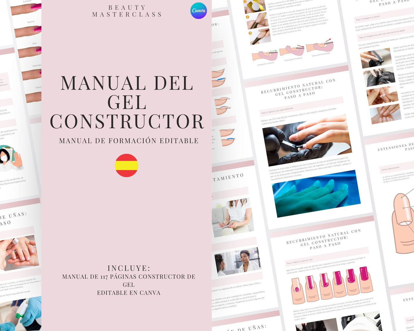 Spanish Builder Gel Nail Editable Training Manual