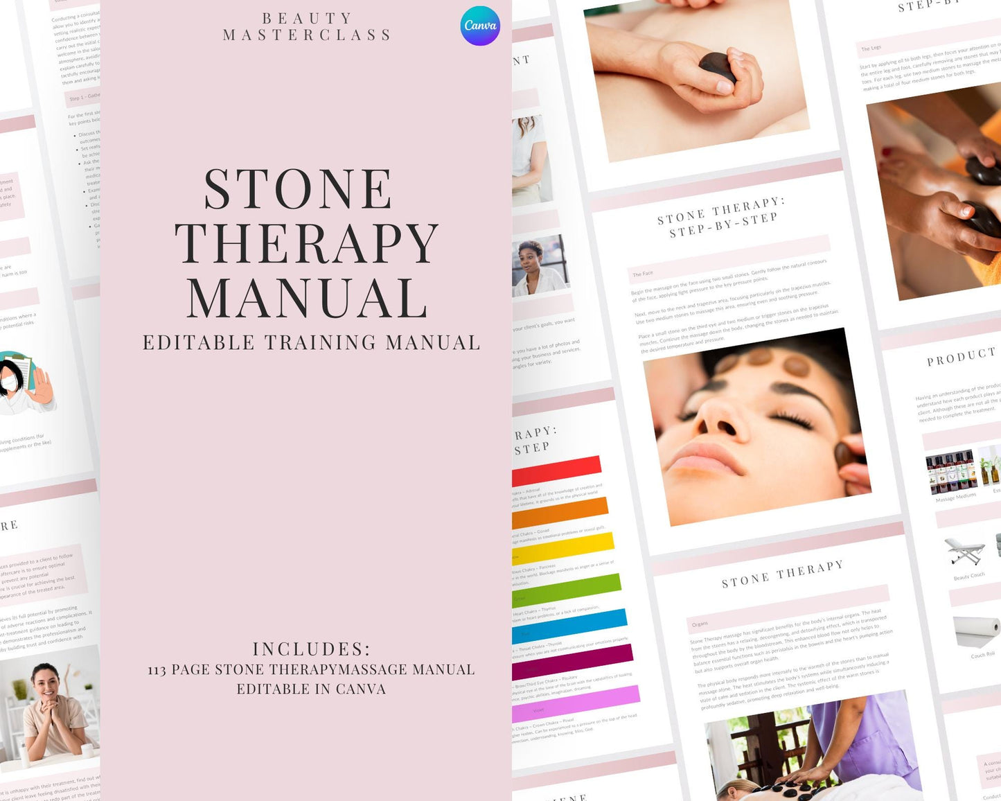 Stone Therapy Massage Editable Training Manual