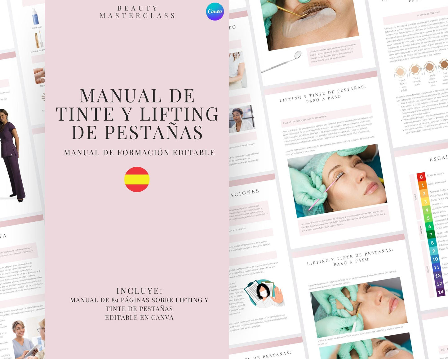 Spanish Lash Lift and Tint Editable Training Manual