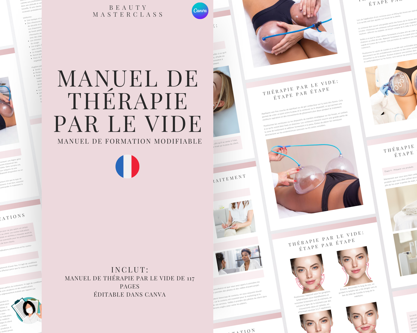 French Vacuum Therapy Buttock, Breast Lift and Lymphatic Drainage Training Manual