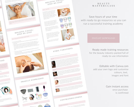 Holistic Facial Editable Training Manual