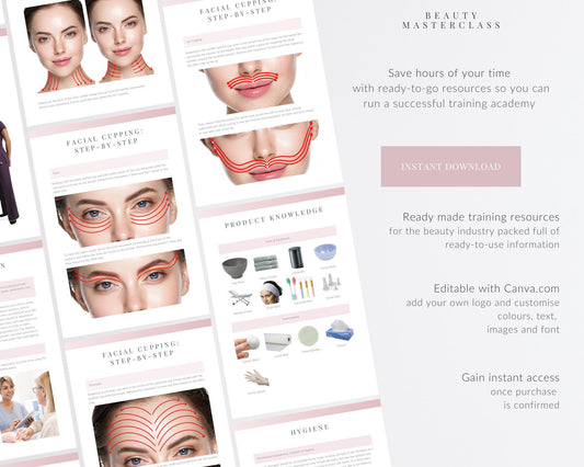 Facial Cupping Editable Training Manual