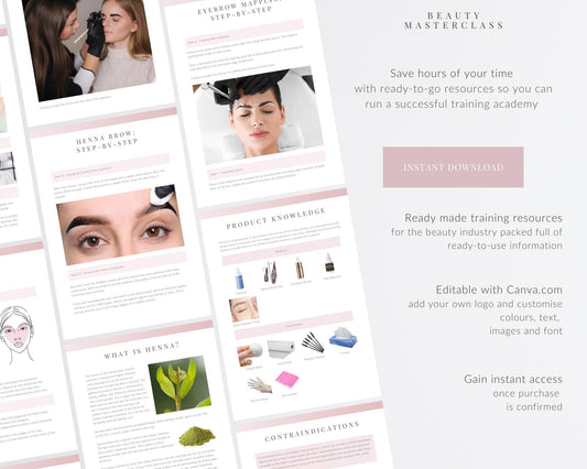 Henna Brow Editable Training Manual