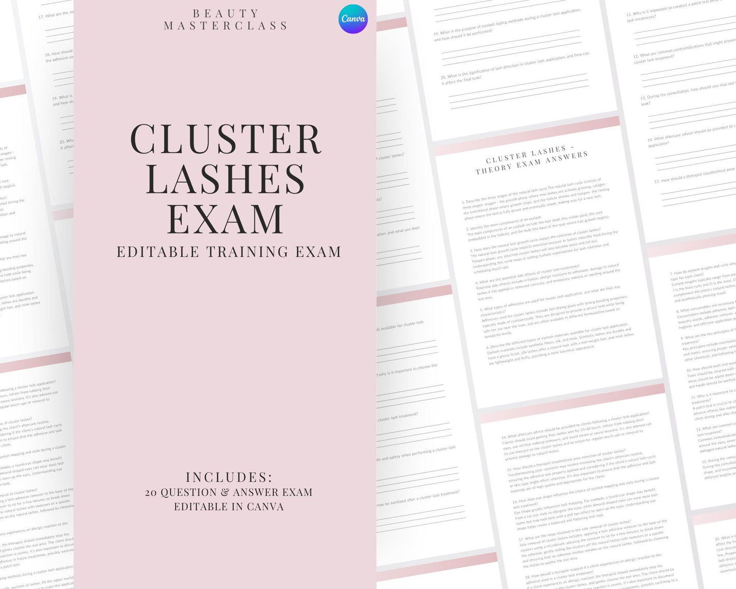 Cluster Eyelash Extensions Theory Exam