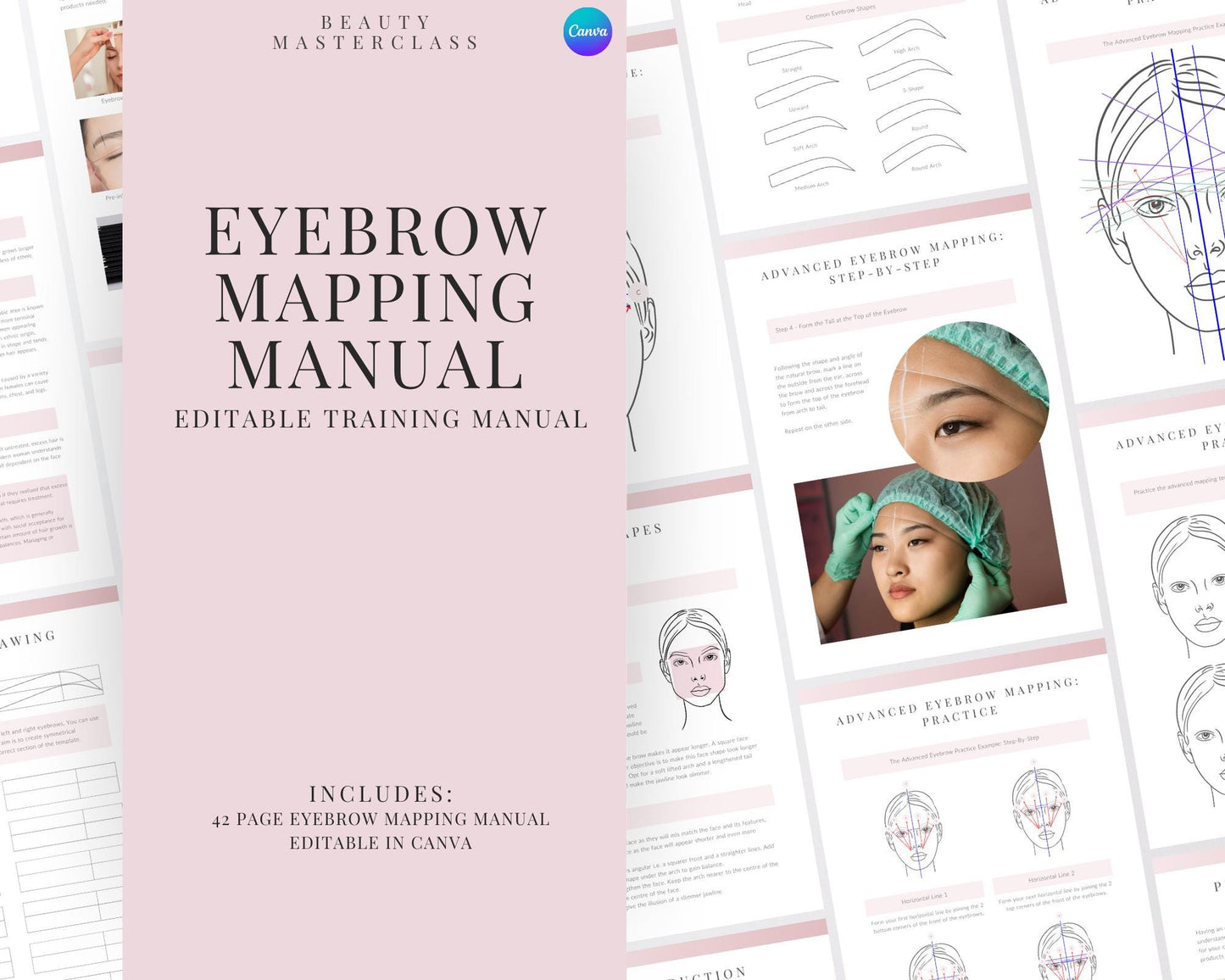 Eyebrow Mapping and Measuring Editable Training Manual