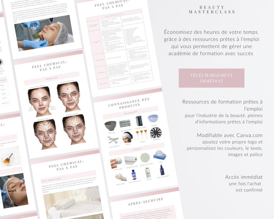 French Chemical Peel Editable Training Manual