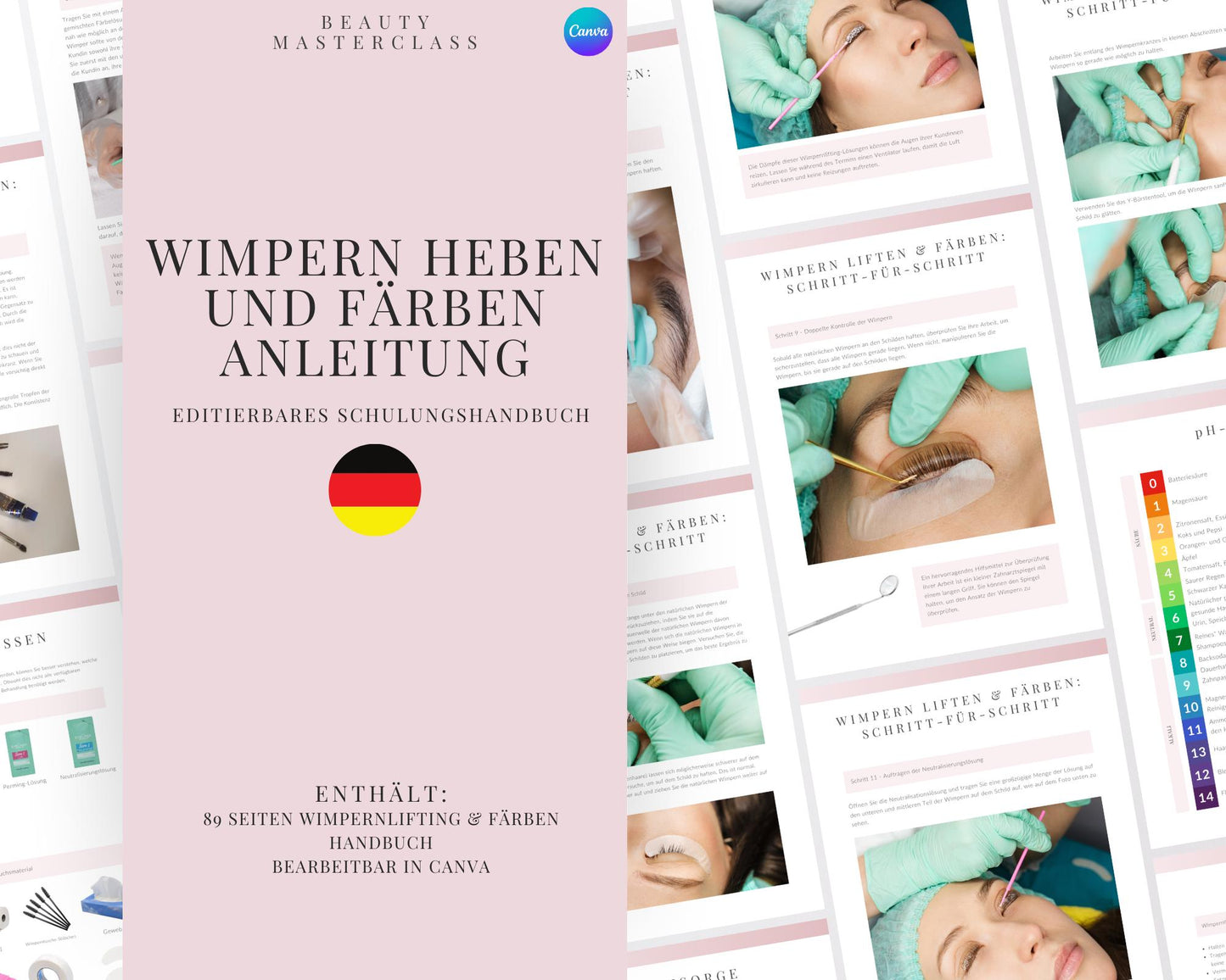 German Lash Lift and Tint Editable Training Manual