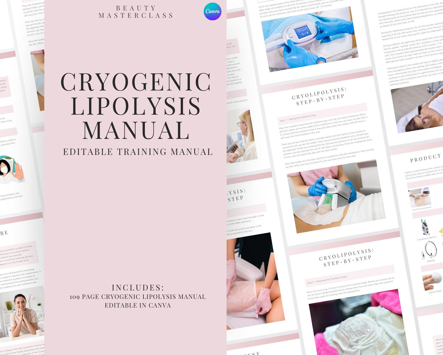 Cryolipolysis Body Contouring Editable Training Manual