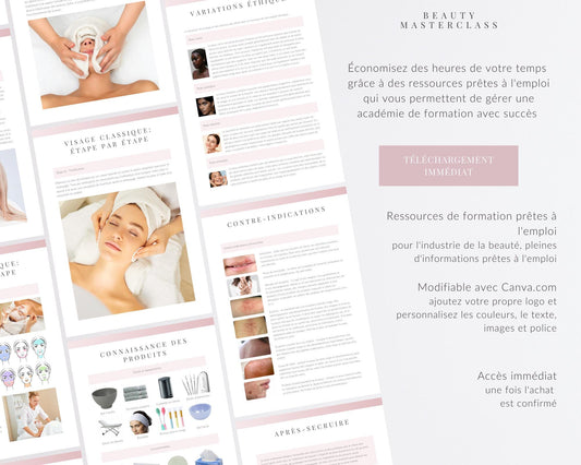 French Classic Facial Editable Training Manual