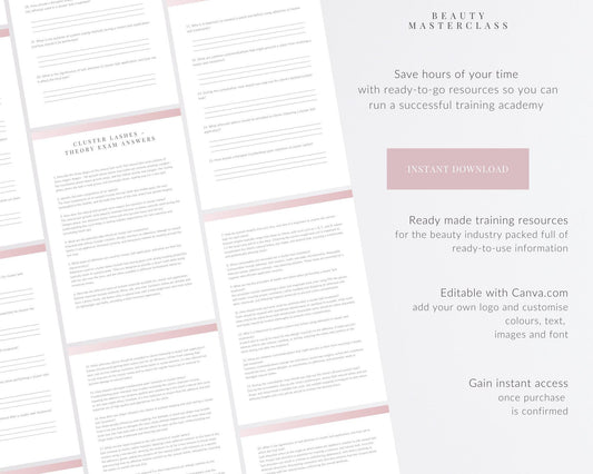 Cluster Eyelash Extensions Theory Exam