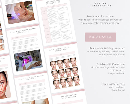 Electrical Facials Editable Training Manual