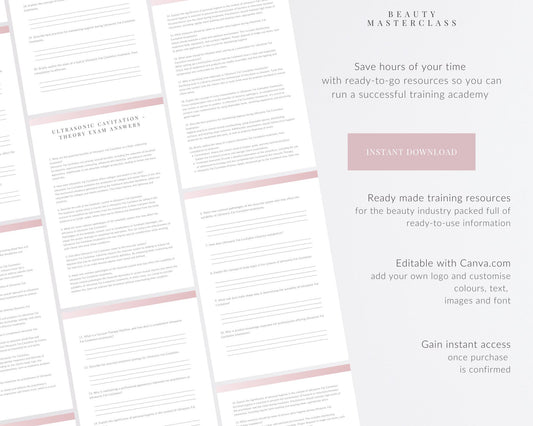 Ultrasonic Cavitation Body Contouring Editable Theory Exam