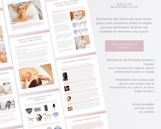 French Holistic Facial Editable Training Manual