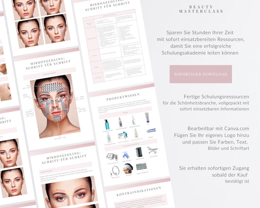 German Microneedling Facial Editable Training Manual