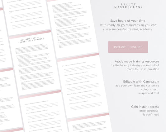 Holistic Facial Editable Theory Exam