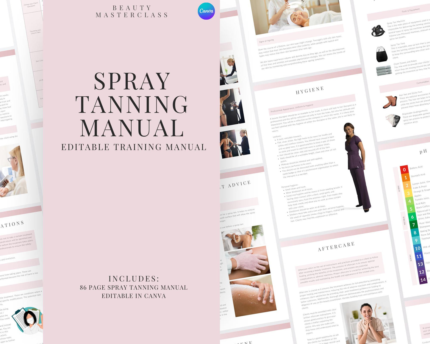 Spray Tanning Editable Training Manual