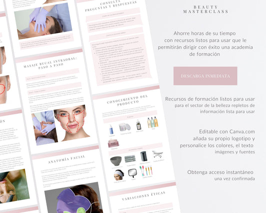 Spanish Intra-Oral Buccal Massage Editable Training Manual