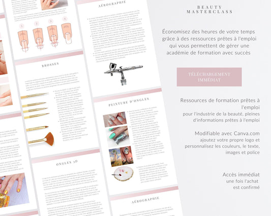French Nail Art Editable Training Manual