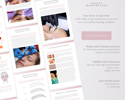 Microblading SPMU Editable Training Manual