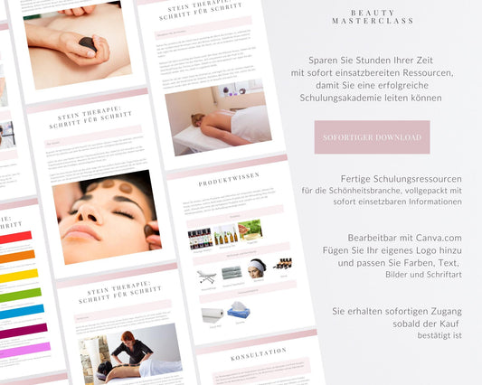 German Stone Therapy Massage Editable Training Manual
