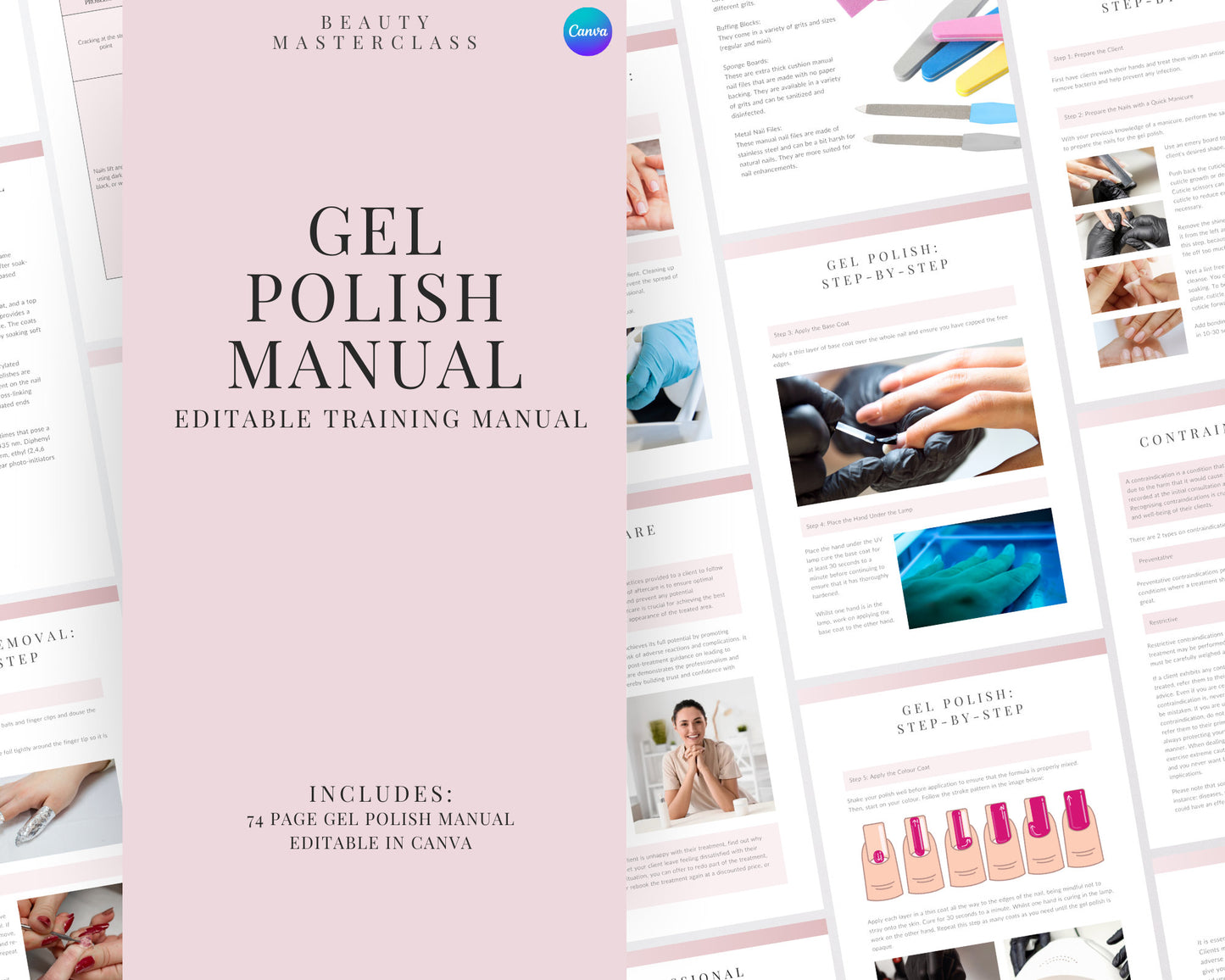 Gel Nail Polish Editable Training Manual