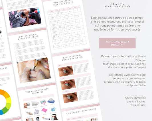 French PMU Eyeliner Editable Training Manual