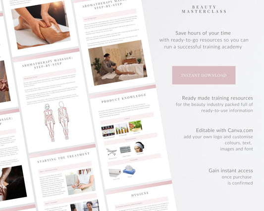 Aromatherapy Massage Editable Training Manual