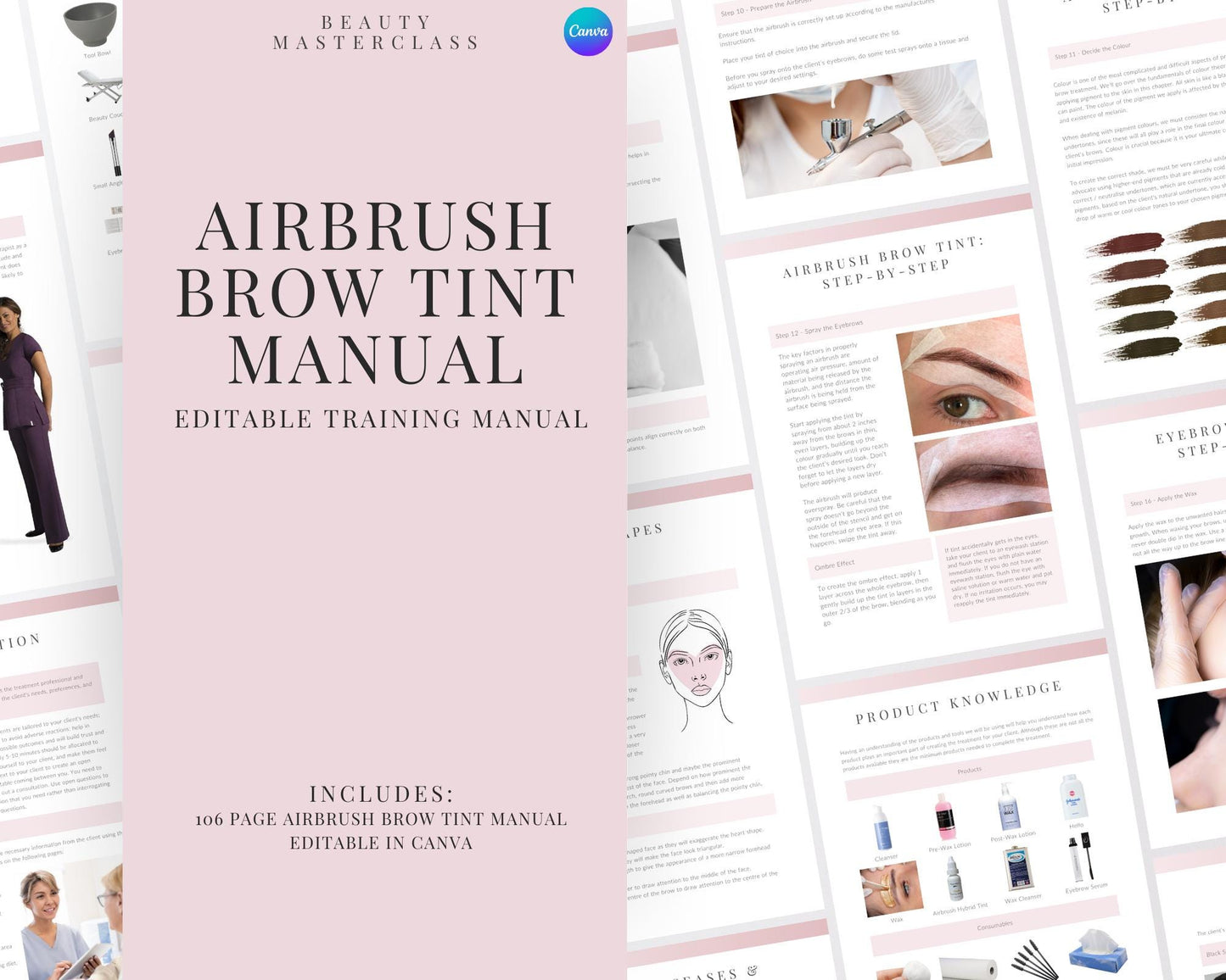 Airbrush Brow Tint Editable Training Manual