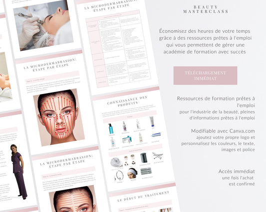 French Microdermabrasion Facial Editable Training Manual