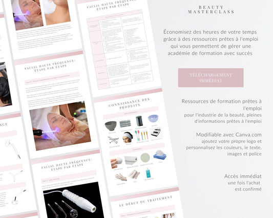 French High Frequency Facial Editable Training Manual