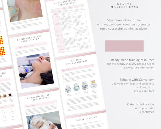 Radiofrequency Microneedling Facial Editable Training Manual