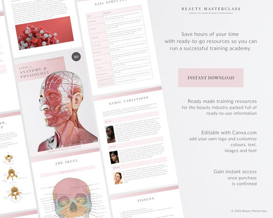 Anatomy and Physiology Level 3 Editable Training Manual