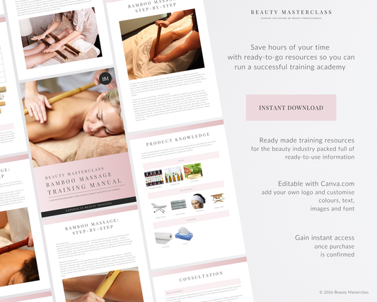 Bamboo Massage Editable Training Manual