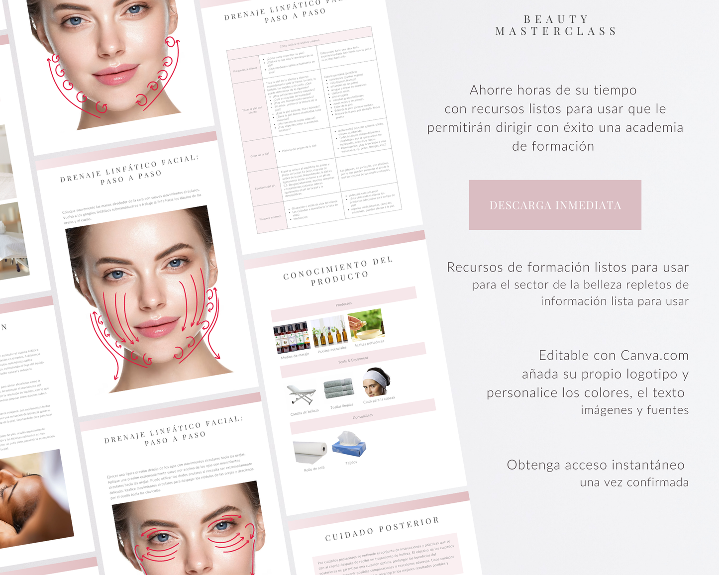 Spanish Facial Lymphatic Drainage Training Manual