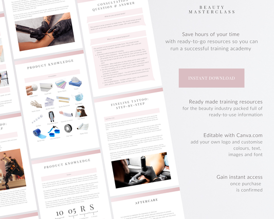 Fineline Tattoo Editable Training Manual