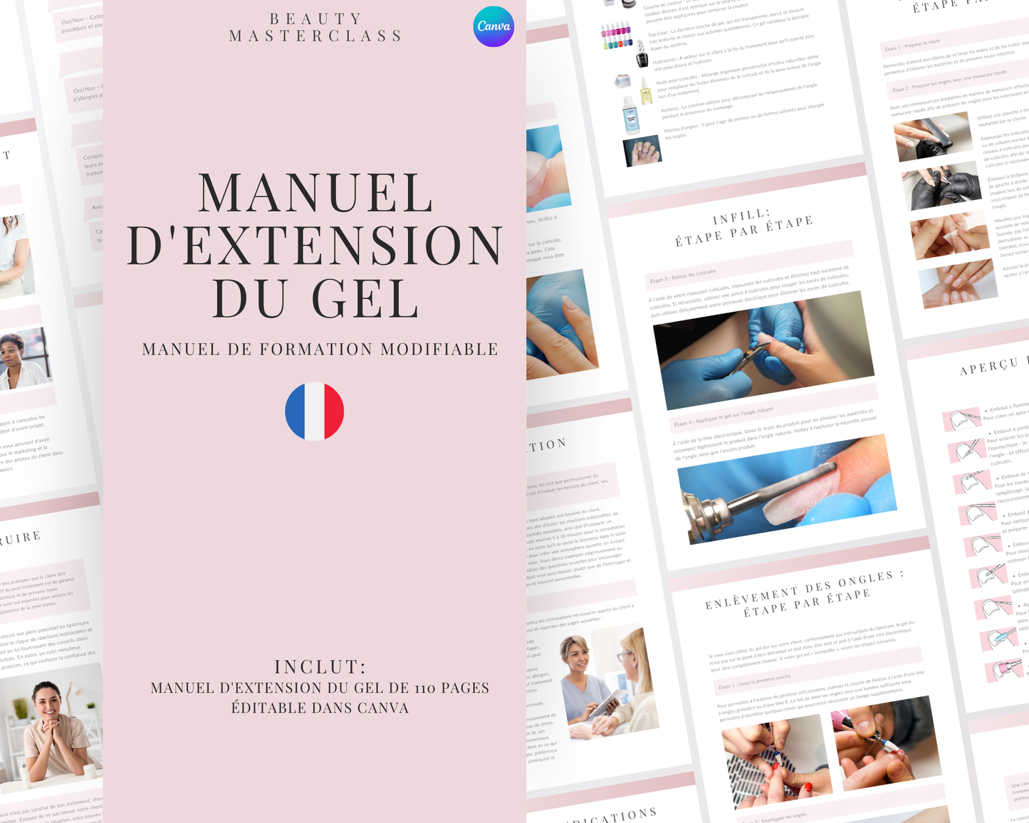 French Gel Nail Extensions Editable Training Manual