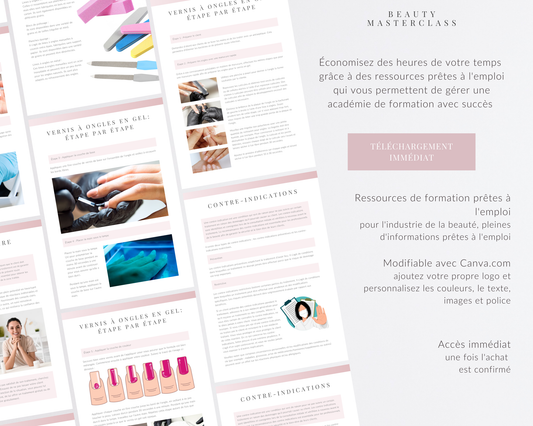 French Gel Polish Editable Training Manual