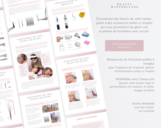 French Hybrid and Volume Lash Extension Training Manual