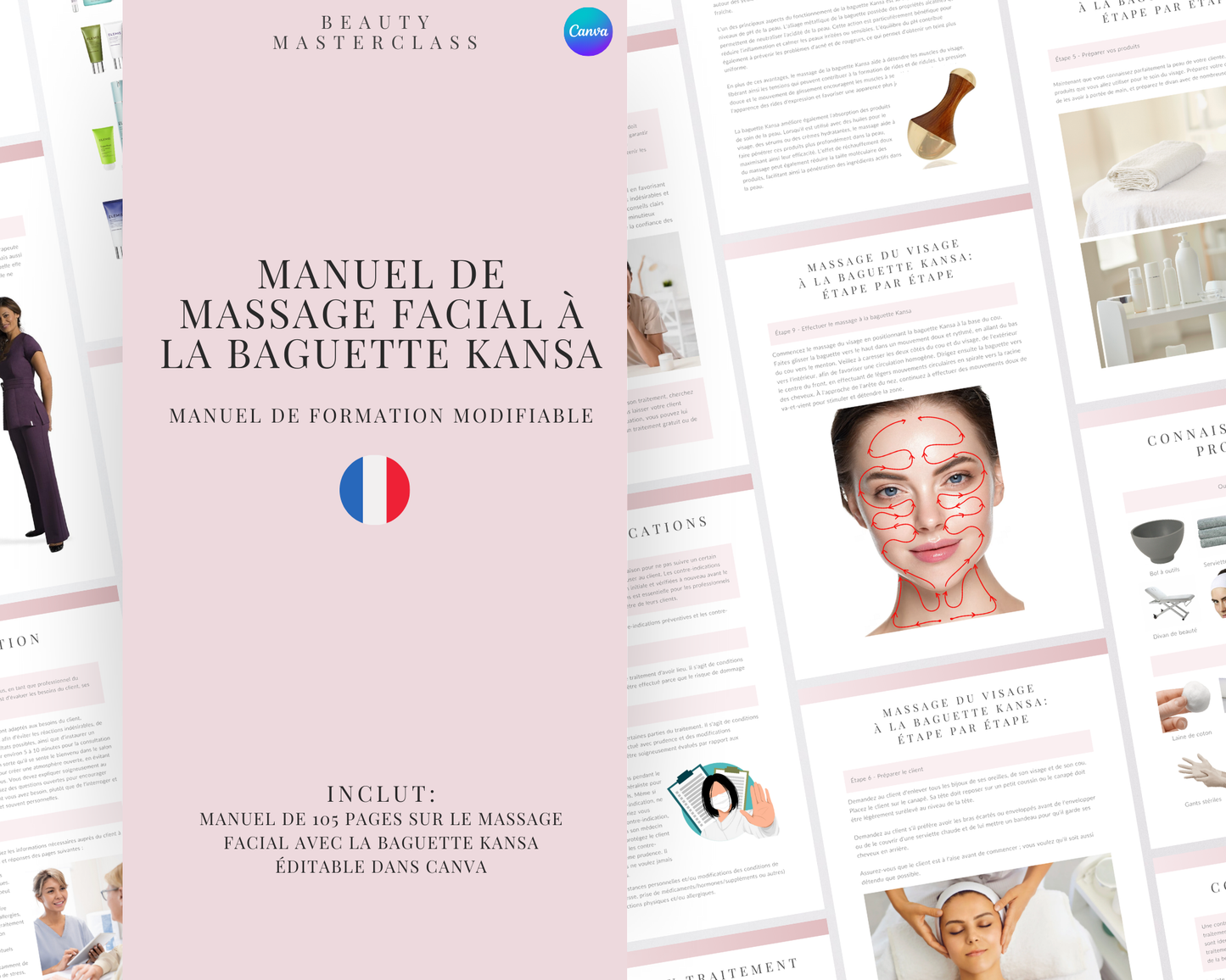 French Kansa Wand Facial Massage Training Manual