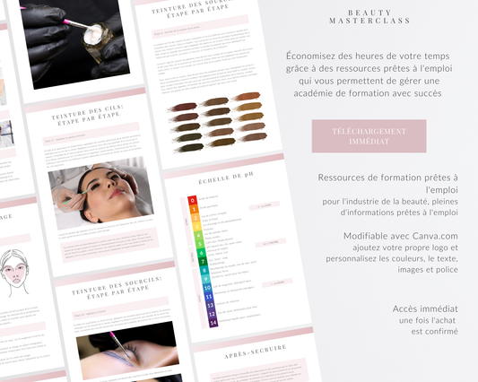 French Lash and Brow Tint Training Manual
