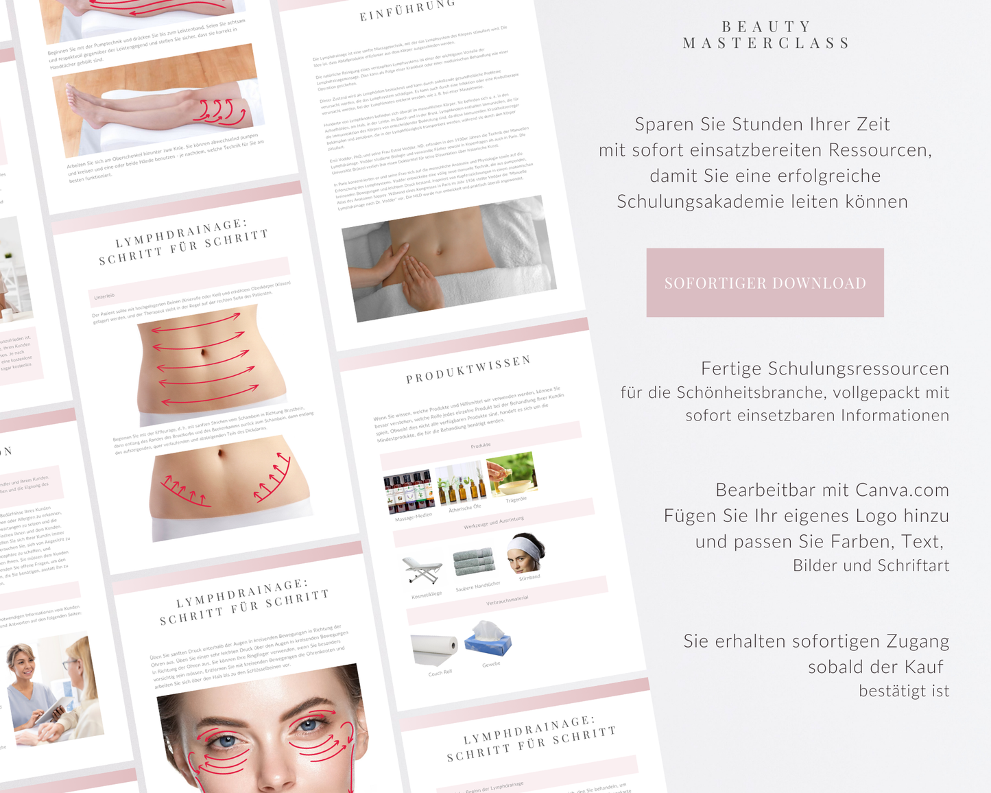 German Lymphatic Drainage Editable Training Manual