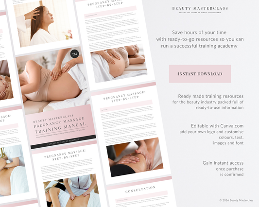 Pregnancy Massage Editable Training Manual