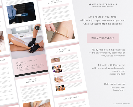 Waxing Editable Training Manual