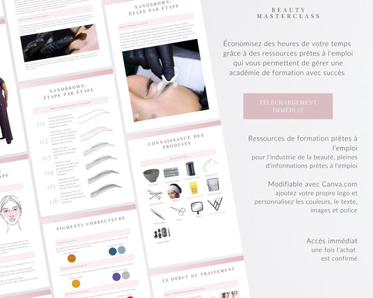 French Nanobrows Editable Training Manual