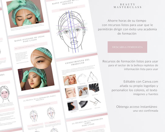 Spanish Brow Mapping and Measuring Editable Training Manual