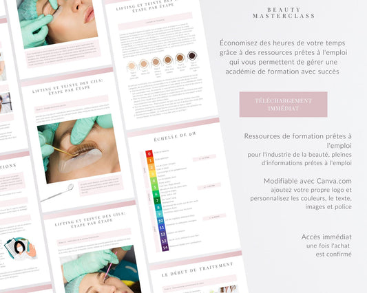 French Lash Lift and Tint Editable Training Manual