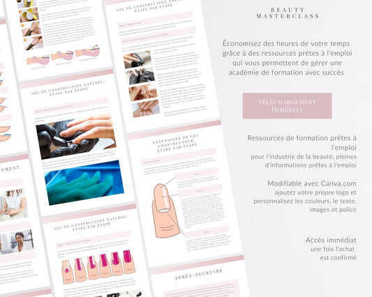 French Builder Gel Nail Editable Training Manual