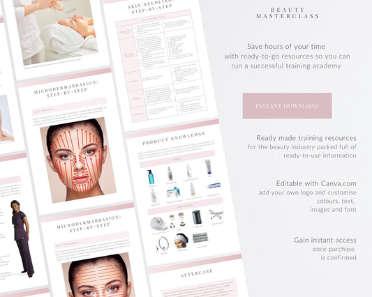 Microdermabrasion Facial Editable Training Manual