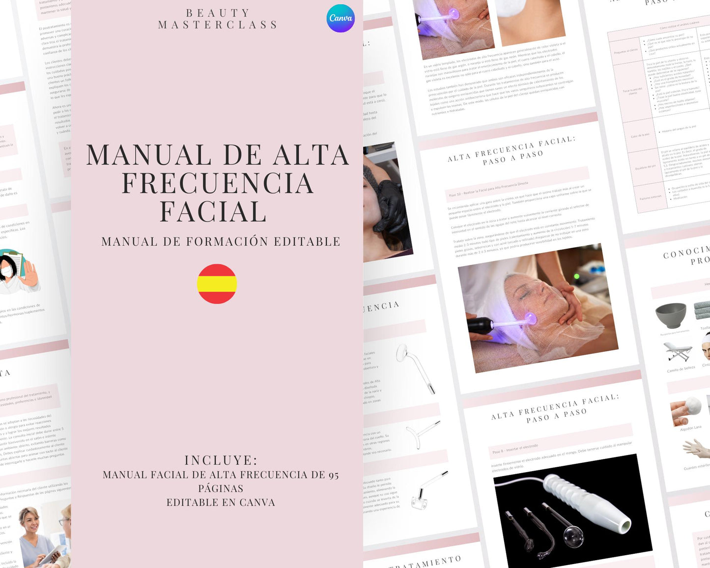 Spanish High Frequency Facial Editable Training Manual
